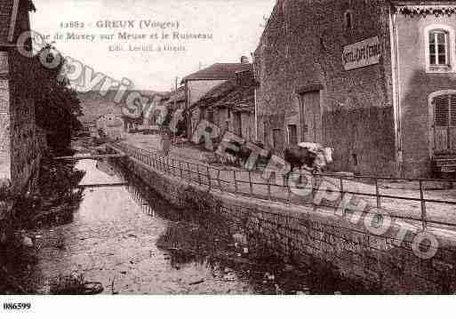 Ville de GREUX, carte postale ancienne