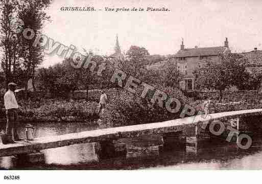 Ville de GRISELLES, carte postale ancienne