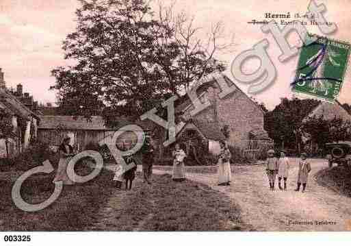 Ville de HERME, carte postale ancienne