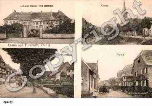 Ville de HIRTZBACH, carte postale ancienne