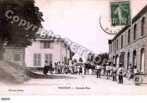 Ville de HUIRON, carte postale ancienne