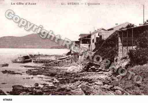 Ville de HYERES, carte postale ancienne