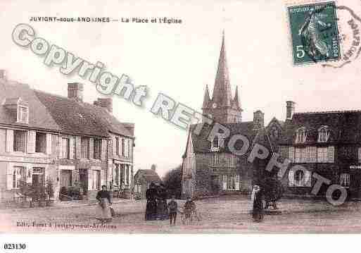 Ville de JUVIGNYSOUSANDAINE, carte postale ancienne