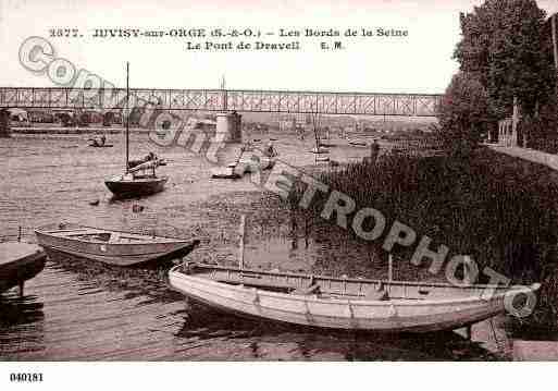 Ville de JUVISYSURORGE, carte postale ancienne