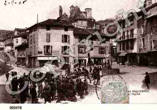 Ville de LAROQUEBROU, carte postale ancienne