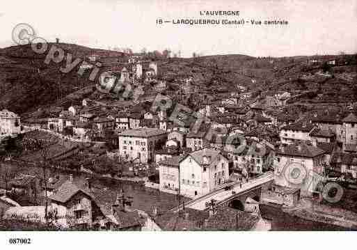 Ville de LAROQUEBROU, carte postale ancienne