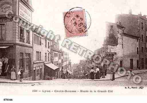 Ville de LYON, carte postale ancienne