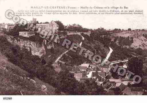 Ville de MAILLYLECHATEAU, carte postale ancienne