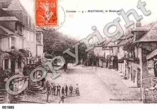 Ville de MEYSSAC, carte postale ancienne