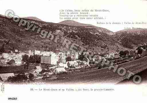 Ville de MONTDORE, carte postale ancienne