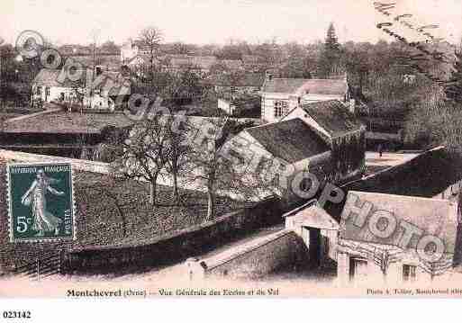 Ville de MONTCHEVREL, carte postale ancienne