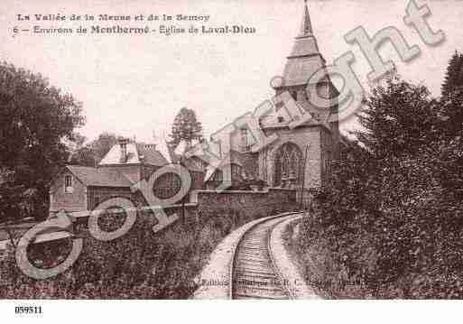 Ville de MONTHERME, carte postale ancienne