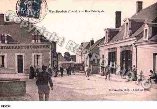 Ville de MONTHODON, carte postale ancienne