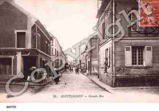 Ville de MONTLIGNON, carte postale ancienne