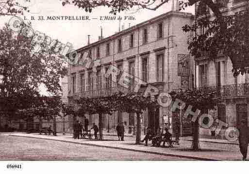 Ville de MONTPELLIER, carte postale ancienne