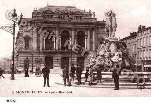 Ville de MONTPELLIER, carte postale ancienne