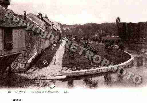 Ville de MORETSURLOING, carte postale ancienne