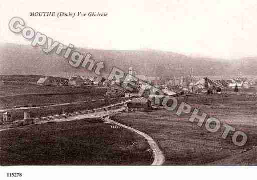 Ville de MOUTHE, carte postale ancienne