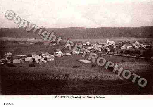 Ville de MOUTHE, carte postale ancienne