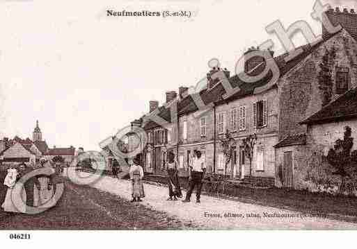 Ville de NEUFMOUTIERSENBRIE, carte postale ancienne