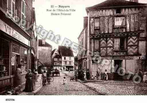 Ville de NOYERS, carte postale ancienne