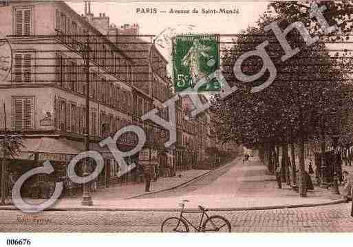 Ville de PARIS12, carte postale ancienne