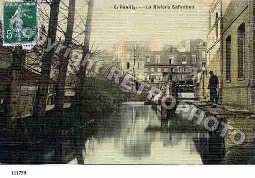 Ville de PAVILLY, carte postale ancienne