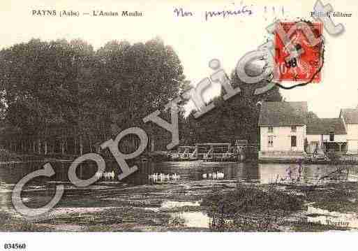 Ville de PAYNS, carte postale ancienne