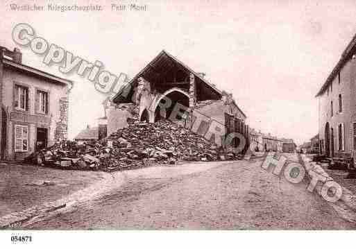 Ville de PETITMONT, carte postale ancienne