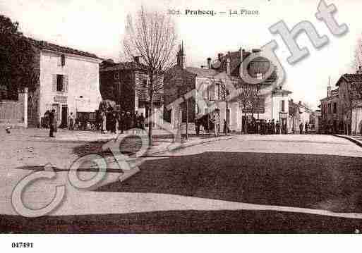 Ville de PRAHECQ, carte postale ancienne