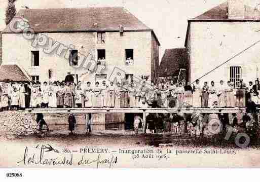 Ville de PREMERY, carte postale ancienne