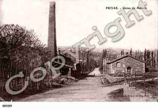 Ville de PRIVAS, carte postale ancienne
