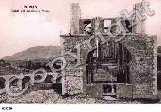 Ville de PRIVAS, carte postale ancienne