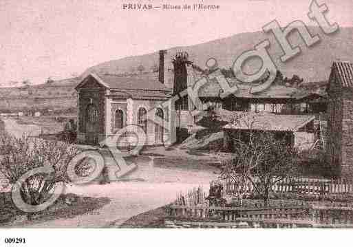 Ville de PRIVAS, carte postale ancienne