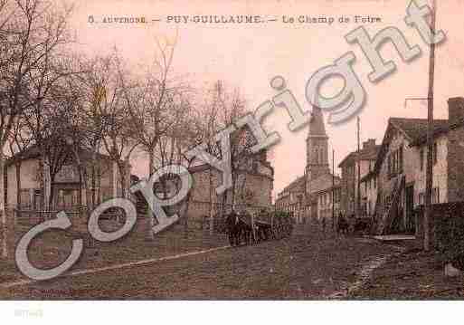 Ville de PUYGUILLAUME, carte postale ancienne