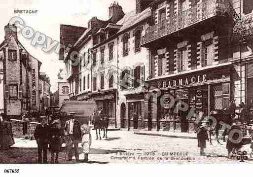 Ville de QUIMPERLE, carte postale ancienne