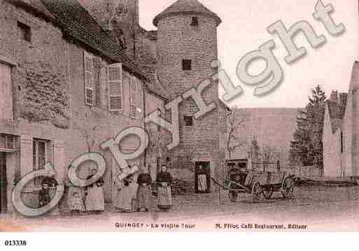 Ville de QUINGEY, carte postale ancienne