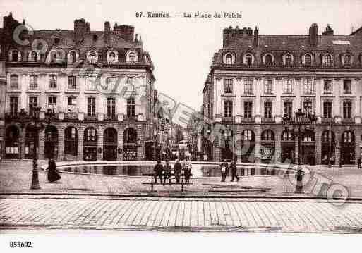 Ville de RENNES, carte postale ancienne