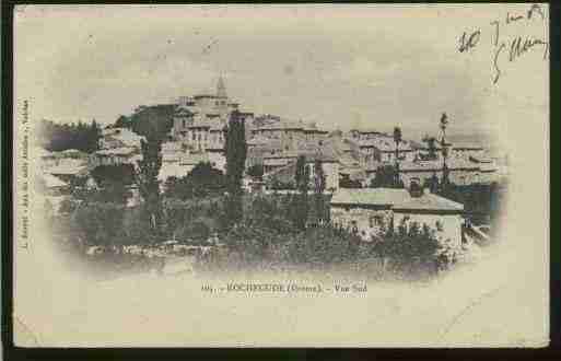 Ville de ROCHEGUDE, carte postale ancienne