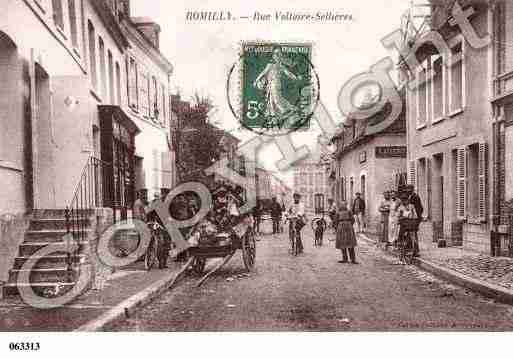 Ville de ROMILLYSURSEINE, carte postale ancienne