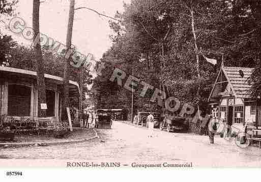 Ville de RONCELESBAINS, carte postale ancienne