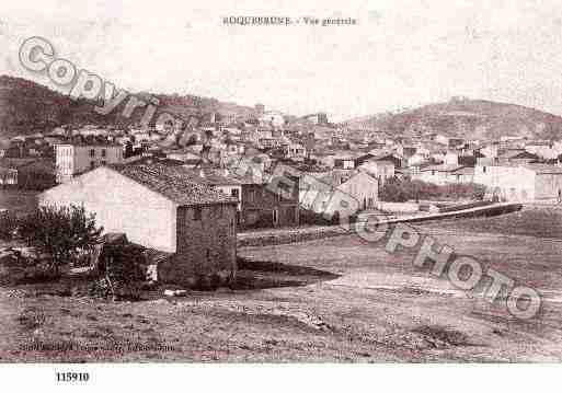 Ville de ROQUEBRUNE, carte postale ancienne