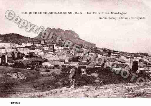 Ville de ROQUEBRUNE, carte postale ancienne