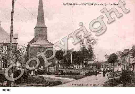 Ville de SAINTGEORGESSURFONTAINE, carte postale ancienne