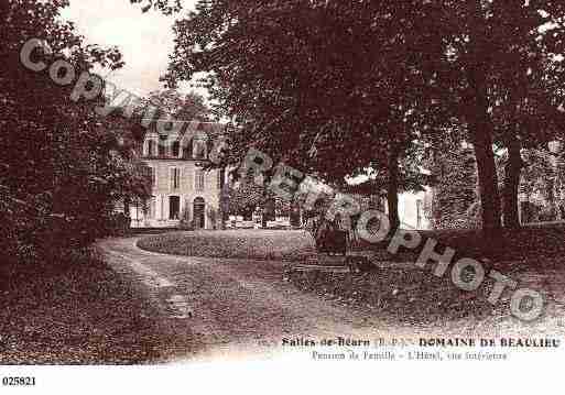 Ville de SALIESDEBEARN, carte postale ancienne