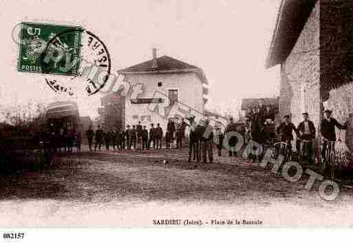 Ville de SARDIEU, carte postale ancienne