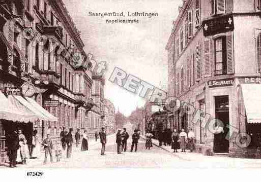 Ville de SARREGUEMINES, carte postale ancienne