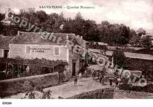 Ville de SAUVETERRE, carte postale ancienne
