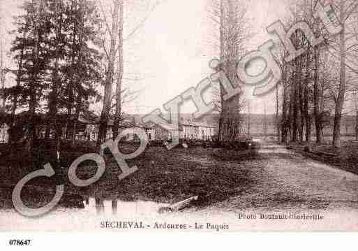 Ville de SECHEVAL, carte postale ancienne Ville de SECHEVAL, carte postale ancienne