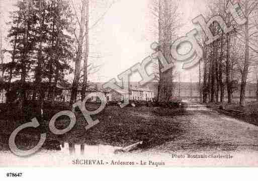 Ville de SECHEVAL, carte postale ancienne